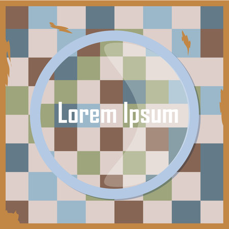 Retro vintage design square ornament and text box cover vector illustrationのイラスト素材