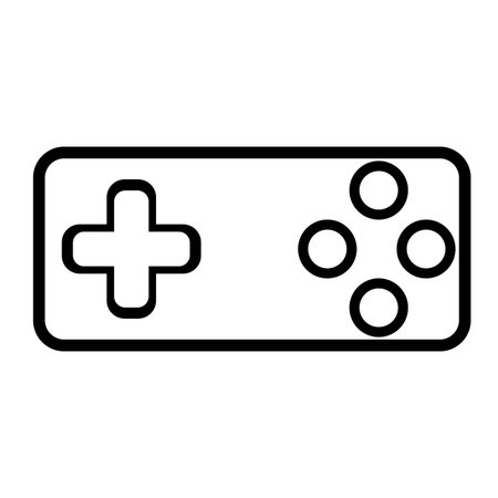 Old, retro game joystick icon. Can be use for webのイラスト素材