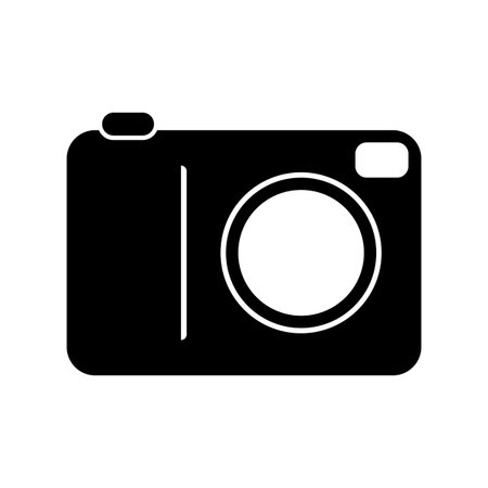 A digital camera icon illustrationのイラスト素材