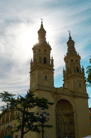 Co-cathedral of Santa MarÃ­a de la Redonda of LogroÃ±oの写真素材