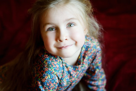 Portrait of a little smiling girl