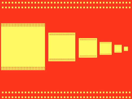 Abstract red background with yellow film on itのイラスト素材