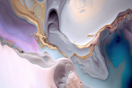 Abstract pastel colors fluid art luxury background