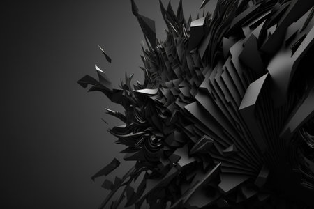 Abstract black background or wallpaperの写真素材