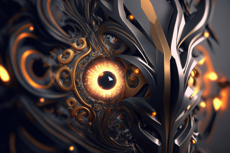 Abstract futuristic wallpaper or wallpaperの写真素材