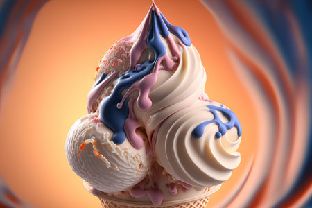 Ice cream closeup as wallpaperの写真素材