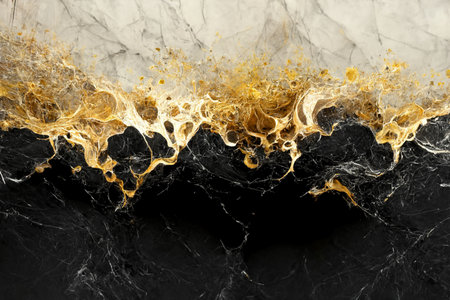 Abstract marble textured background. Fluid art modern wallpaper.の写真素材