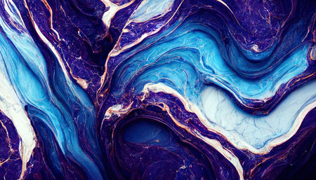 Abstract blue and purple marble backgroundの素材