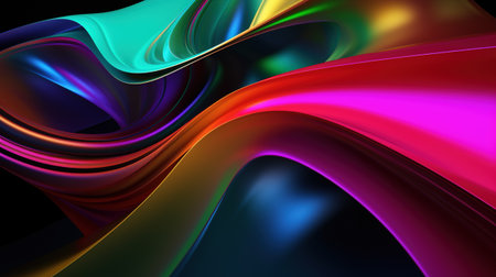 Abstract futuristic colorful wallpaperの素材