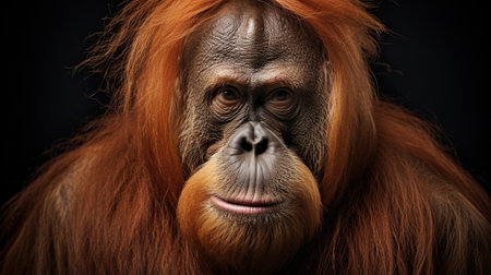 Orangutan studio portraitの素材