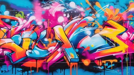 graffiti on the wallの素材