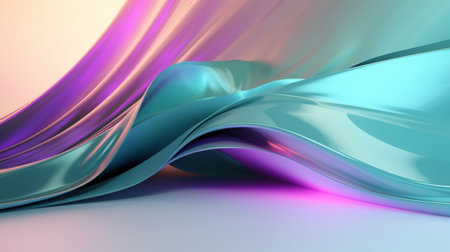 Abstract iridescent liquid futuristic backgroundの素材