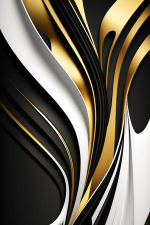 Abstract black and gold backgroundの素材