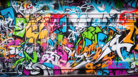graffiti on the wallの素材