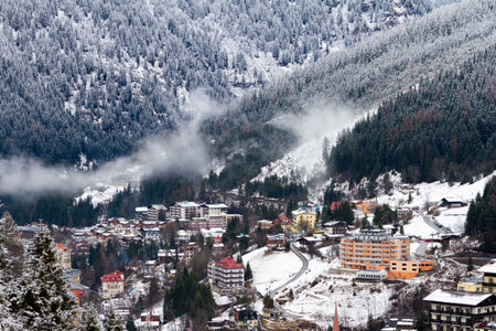 Panorama of Bad gastein ski resort Austria