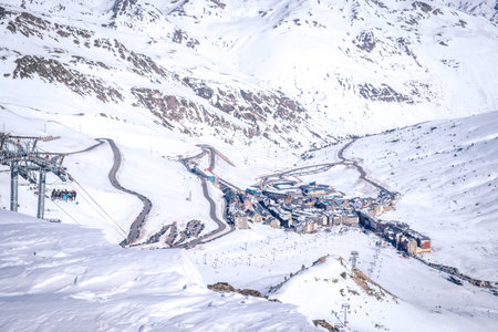 Andorra GrandValira Ski. Pyrenees Mountains