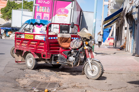 EL JADIDA, MOROCCO: APRIL 11, 2019: Food marketのeditorial素材