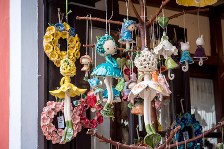 SZENTENDRE, HUNGARY: APRIL 30, 2019: Souvenir at the centre of Szentendreのeditorial素材