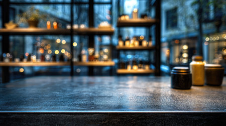 Atmospheric image of a cafの素材