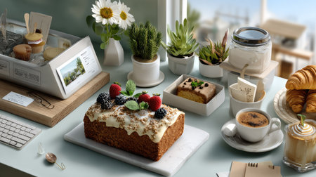 A beautifully arranged cafの素材