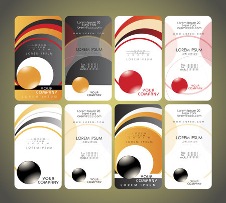 BUSINESS CARD SETのイラスト素材