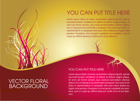Golden layout designのイラスト素材