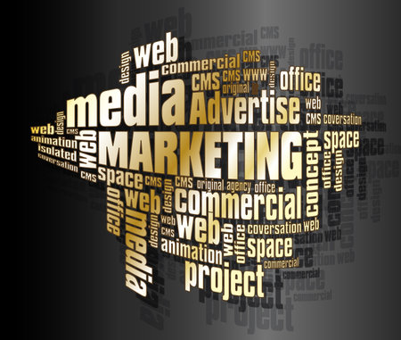 Marketing wordsのイラスト素材