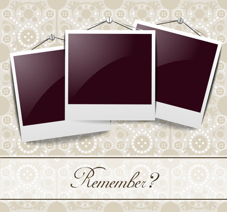 Elegant vintage photo framesのイラスト素材