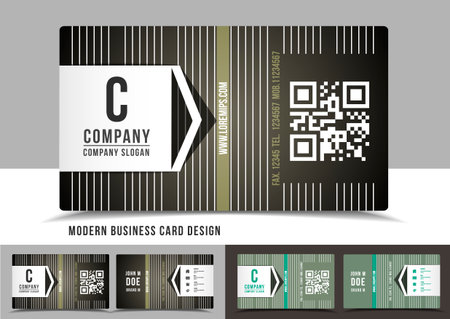 Modern business card designのイラスト素材
