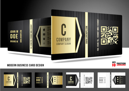 Modern business card designのイラスト素材