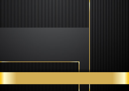 Classy background in black and gold colorのイラスト素材