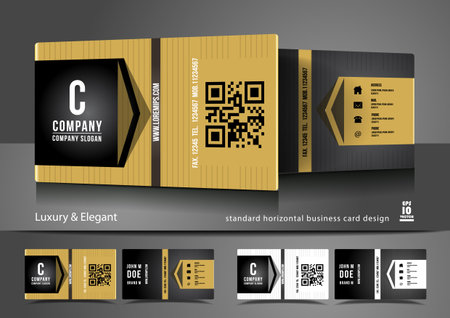 Business card designのイラスト素材