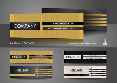 Simple mini business card designのイラスト素材