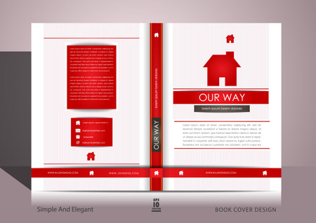 Elegant book cover designのイラスト素材