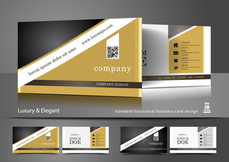 Elegant old fashioned business cardsのイラスト素材