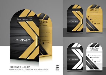 Creative card design with rounded topのイラスト素材