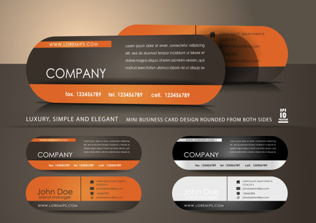 Mini business cardsのイラスト素材