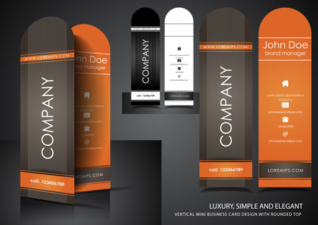 Business card with rounded topのイラスト素材