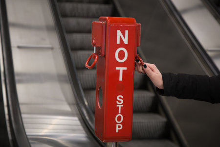 Emergency brake concept.の写真素材