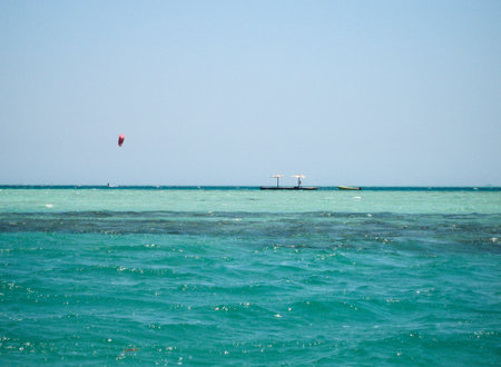 A beautiful view in Hurghada on the Red Sea .June2012.の写真素材