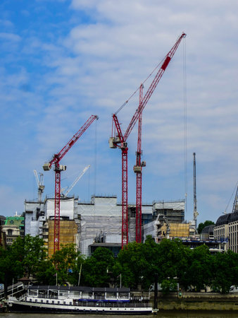 May 20, 2018, England. A panorama of London from the height of the observation deck of the Museum of Modern Art.のeditorial素材