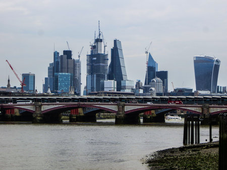 May 20, 2018, England. A panorama of London from the height of the observation deck of the Museum of Modern Art.のeditorial素材