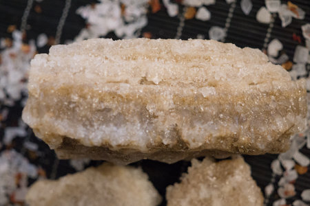 Large pieces of therapeutic salt from the Dead Sea, for the conduct of medical proceduresの写真素材