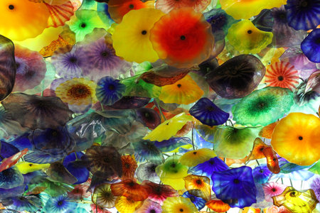 glazen bloemenの写真素材