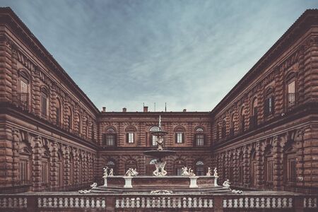 View of Palazzo Pizzi from Boboli's gardenのeditorial素材
