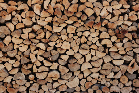 Chopped wood texture background