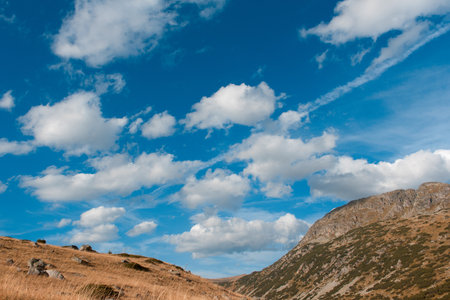 Rila mountain sunny skyの写真素材