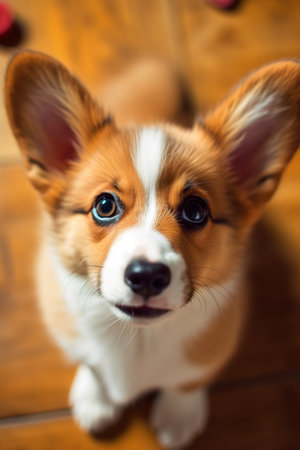 Pembroke Welsh Corgi dog Portraitの素材