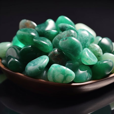 Turquoise jade semigem crystals geological mineral isolated.の素材
