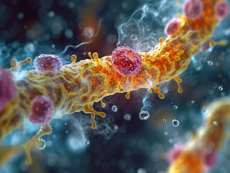Bacteria and microorganism.の素材